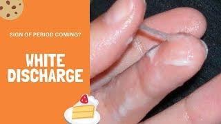 Is white discharge a sign of period coming? What does a milky white discharge mean?