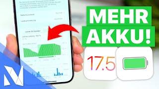 iPhone Akku Tipps & Tricks mit iOS 17.0 bis 17.5.1 - Akkulaufzeit verlängern   Nils-Hendrik Welk