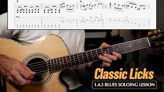 3 Classic Solo Blues Guitar Licks - Play By Yourself