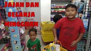 Beli jajan dan belanja mingguan di Alfamart