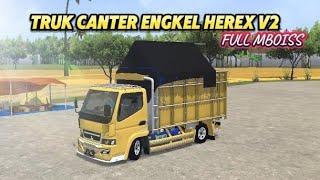 MOD BUSSID PALING KEREN MOD BUSSID TRUK CANTER ENGKEL HEREX V2 BUDESIGN