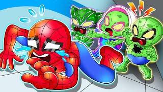 Spider Man Baby Transforms into a Zombie Teasing Everyone - Marvels Spidey and his Amazing Friends