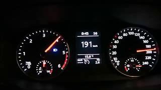 VW Caravelle 2.0 TDI 204 HP DSG acceleration 0-195 kmh