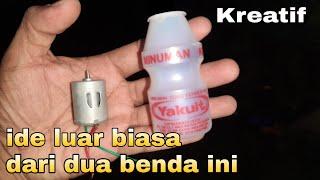 ide kreatif tak terpikirkan dari botol bekas yakul