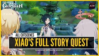 Genshin Impact - Xiao Story Quest Butterflys Dream  Full Cutscenes Japanese VoiceEnglish Sub