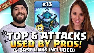 Best TH13 Attack Strategies and 5 BASES WITH LINKS PROS use to WIN CHAMPIONSHIPS Clash of Clans