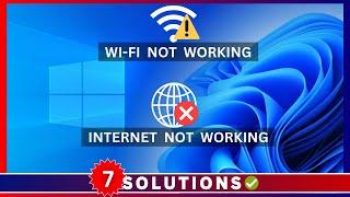 How to Fix Wi-Fi Missing  WiFi Internet not working  Wi-Fi Internet Issue Windows 10  Windows 11