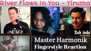 Alip BaTa  Yiruma - River Flows In You   Fingerstyle Reaction Subtitle indo