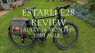 REVIEW of my estarli E28 electric bike after 16 months and 1340 miles.