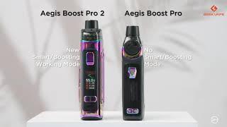 Comparison between Aegis Boost Pro 2 and Aegis Boost Pro   Geekvape