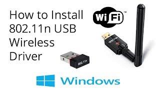 How To Install 802.11n USB Wireless Driver