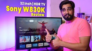 Sony W830K Smart TV  32 inch Sony Google  TV 2022 Unboxing & Review  Hindi