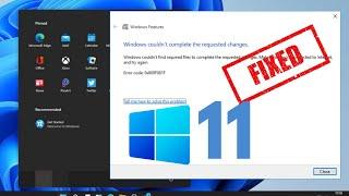 Fix Net Framework 3.5 Error on Windows 11  Error 0x800f0950  100% Working