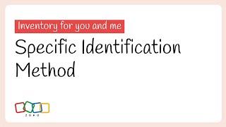 Specific Identification Method  Inventory for You and Me  Zoho
