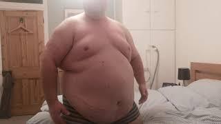 Showing off how fat Ive gotten at 490 lbs  35 stone