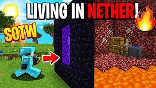 Living in the NETHER on SOTW - Minecraft HCF