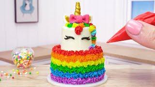 Rainbow Cake  Miniature Unicorn Cake Decorating 1000+ Miniature Ideas By Mini Cakes Baking