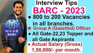 BARC Recruitment  Vacancy  Salary 150000-  By Scientist Vineet  How to prepare for BARC