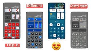 Top 5 Difference Ui Control Centre In Xiaomi HyperOS 2.0 Change Your Control centre With Animation 