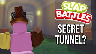 Theres a secret tunnel in Slap Royale??? Roblox