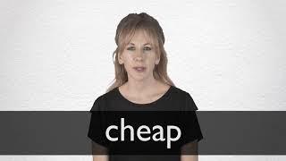 How to pronounce CHEAP in British English