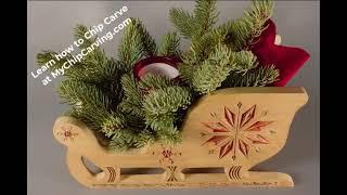 Chip Carved Christmas Sleigh