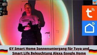 GY Smart Home Stimmungslicht für Tuya und Smart Life  Sonnenuntergangs Beleuchtung Alexa Google Home