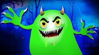 Slimy Green Monster  Hallween Songs for Kids  Cartoon Videos for Babieso