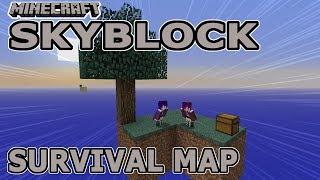 Minecraft Skyblock Survival Map  Stranded on an Island in the Sky