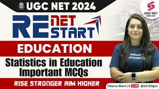 UGC NET Education Paper 2 Revision  Statistics in Education  Education Important MCQs  Heena Mam
