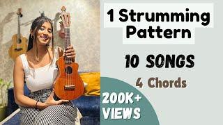 1 Strumming Pattern • 10 Songs Ukulele Tutorial Ritika Biswas