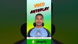 Video Autoplay Start from beginning with sound When Click Unmute Button  #shopifystore