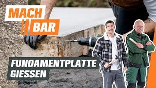 Fundamentplatte gießen – Bodenplatte für dein Gartenhaus selber bauen  OBI