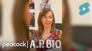 The Voice Behind Heather  Behind the Scenes Interview  A.P. Bio #shorts
