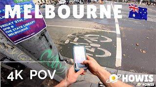 Point Of View Walk Melbourne CBD  Extreme Weather Walk  Swanston Street POV Walk