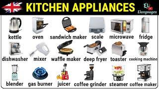 Kitchen appliances vocabulary in English with pictures