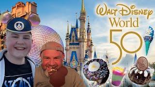 Ultimate Walt Disney World Food Challenge 2022 Trying All the 50th treats in all 5 parks 