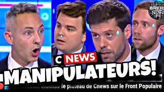 ️Ian Brossat ATOMISE 4 journalistes de CNews sur le Front Populaire