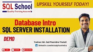 Database Intro I SQL Server Installation from #sqlschool #sql #sqlserver #freedemo