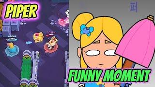 ALONE PIPER   FUNNY MOMENT BRAWL STARS