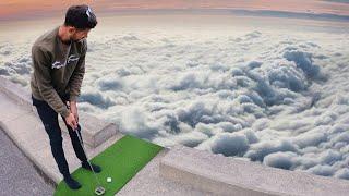 Worlds Highest Mini Golf Hole-in-One