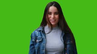 Wow Girl Reaction in Greenscreen