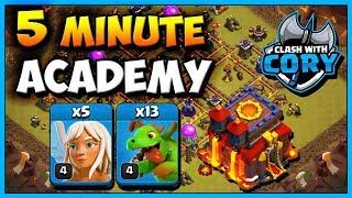 LEARN Queen Charge Baby Dragon Attack in 5 MINUTES Town Hall 10 Attack Strategy   TH10