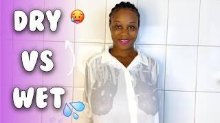 4K TRANSPARENT Clothes Try On Haul  Dry vs Wet