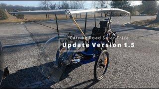 Catrike Road Solar bike trike Update Version 1.5