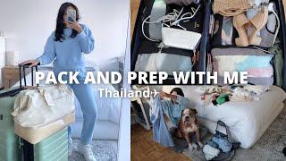 PACK AND PREP WITH ME FOR THAILAND packing list organization tips packing cubes + travel tips