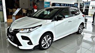 2023 New Toyota Yaris 1.5G White Color  The Best Hatchback Exterior And Interior Details