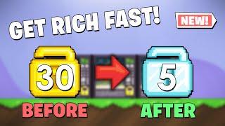 How to GET RICH FAST in Growtopia INSANE PROFIT METHOD IN 2021