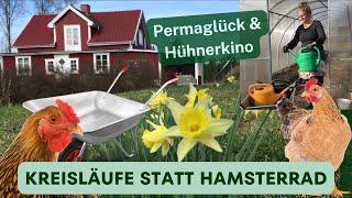 Unser Selbstversorger-Hof im Frühling Kreisläufe statt Hamsterrad  Permaglück und Hühnerkino