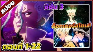 สปอยอนิเมะ ด็อกเตอร์สโตน ซีซั่น3 ตอนที่ 1-22 จบซีซั่น 3 